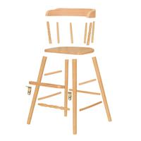 Sargents Sons Disassembled DIY Clear Youth Chair