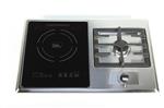 True Induction TI-1+1B Built-in 858UL Certified, 25-inch 1 Induction + 1 Gas Burner Combination Gas & Induction Cooktop