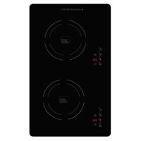 True Induction TI-2BN Built-in 858UL Certified, 14-inch Vertical Dual Induction Cooktop 1800W Glass-Ceramic Top 
