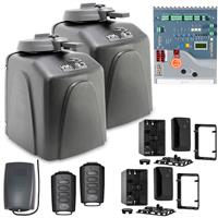 Viking R6 Dual Swing Gate Opener Kit - Viking Operators with Estate Swing Accessories Kit + 2 Free Remotes