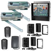 Viking X390 Dual Swing Gate Operator Kit - Viking Operators with Estate Swing Accessories Kit + 2 Free Remotes